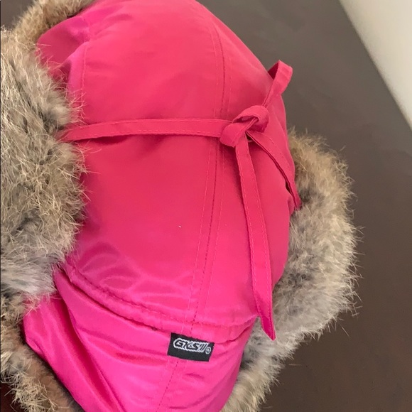 Aviator hat. Warm and fashionable. Rabbit fur - Picture 4 of 8